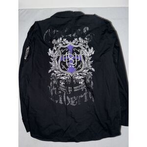 Vintage Y2K Southpole‎ Shirt Men's 6XL Graffiti Skater Baggy Embroidered JNCO